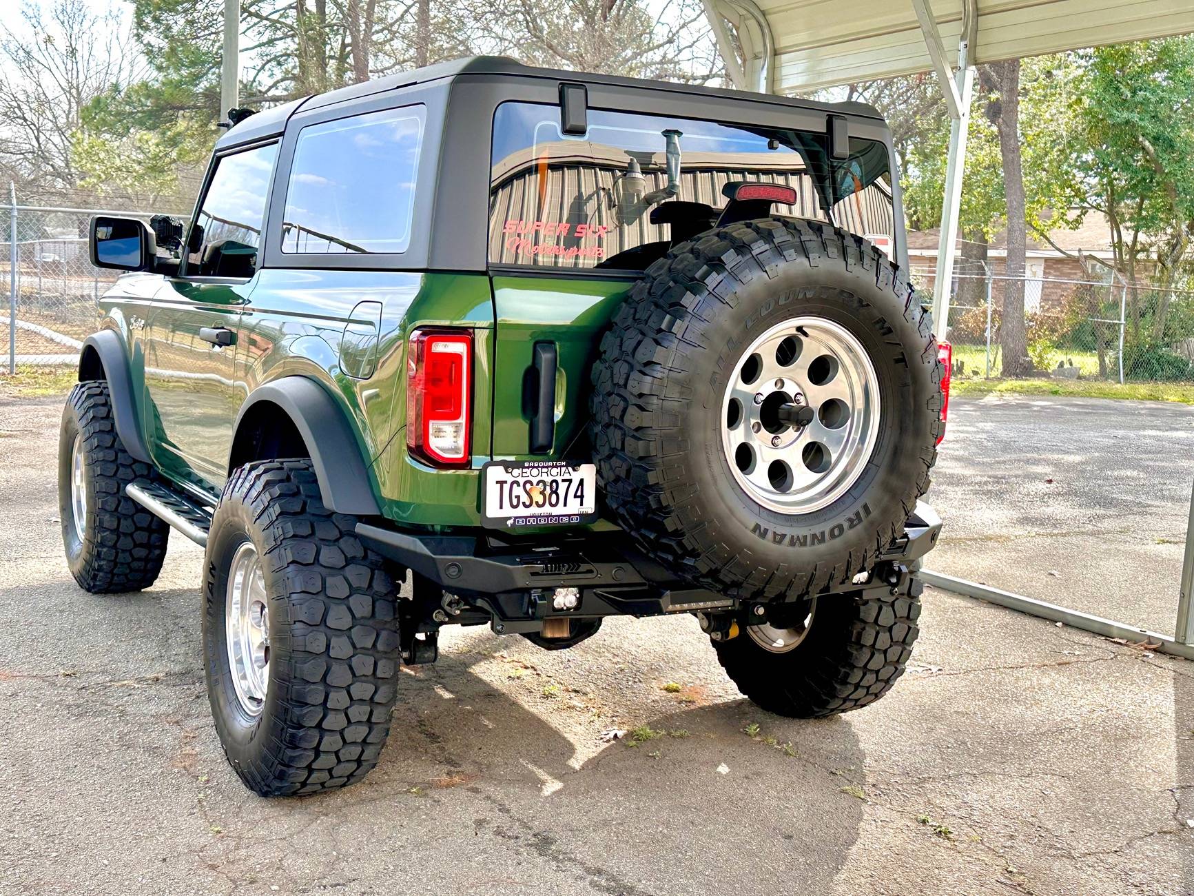 Ford Bronco Retro themed 2Door Eruption Green basequatch progress IMG_8675