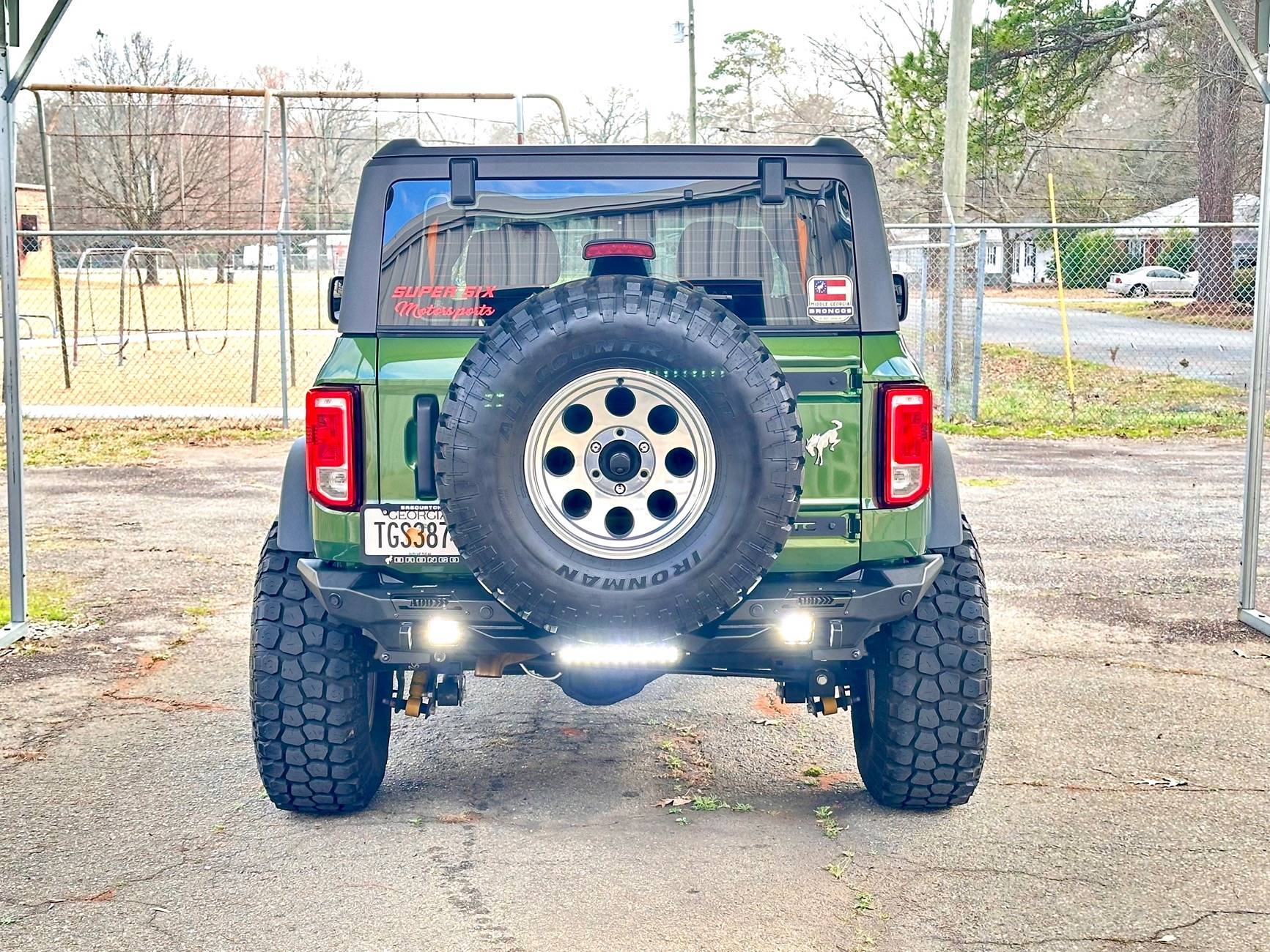 Ford Bronco Retro themed 2Door Eruption Green basequatch progress IMG_8679