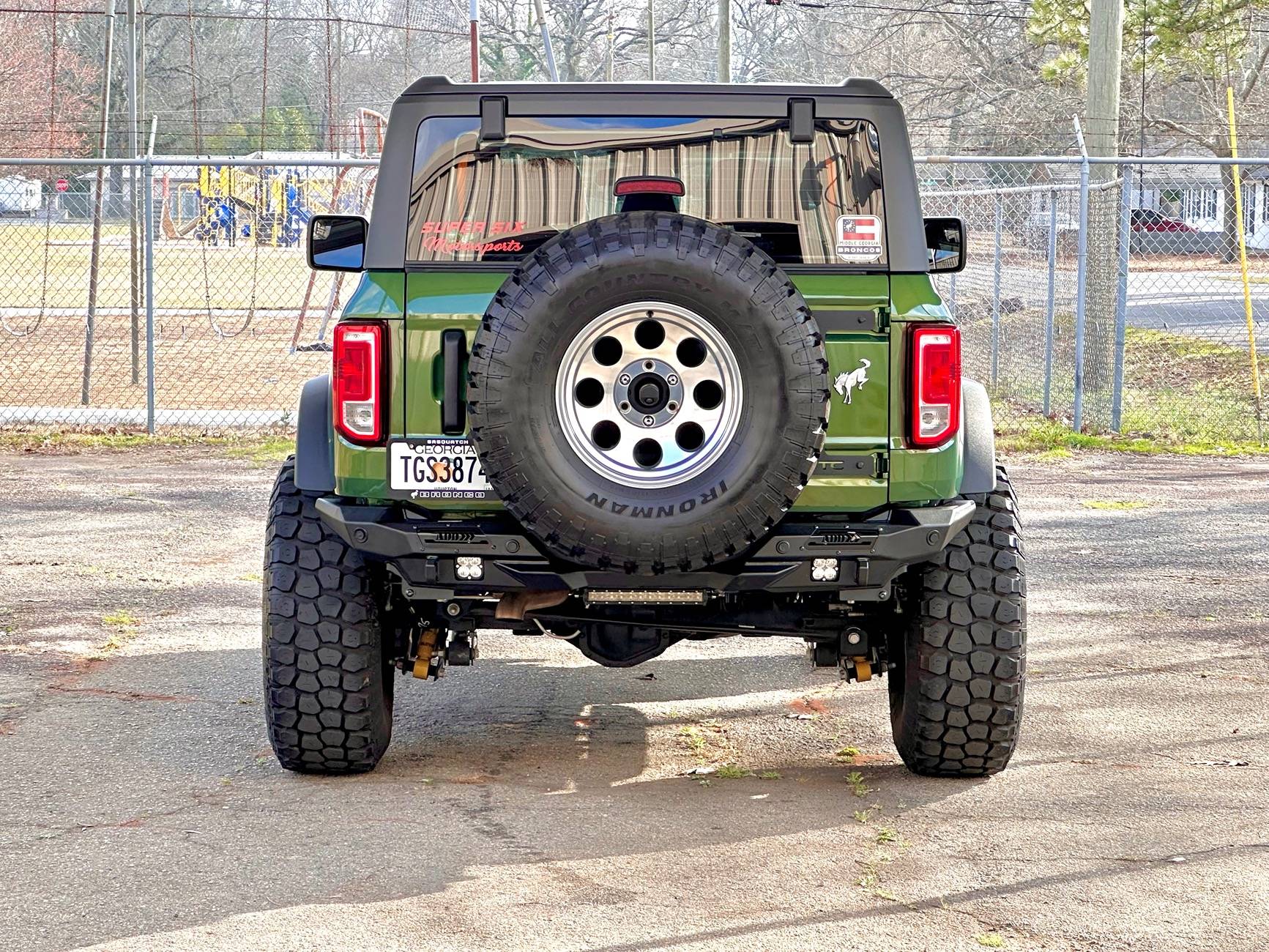 Ford Bronco Retro themed 2Door Eruption Green basequatch progress IMG_8673