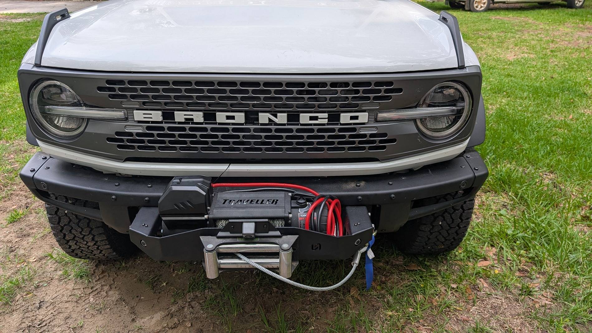 Ford Bronco ACC Relocation after Turn Offroad winch mount install 1000001580