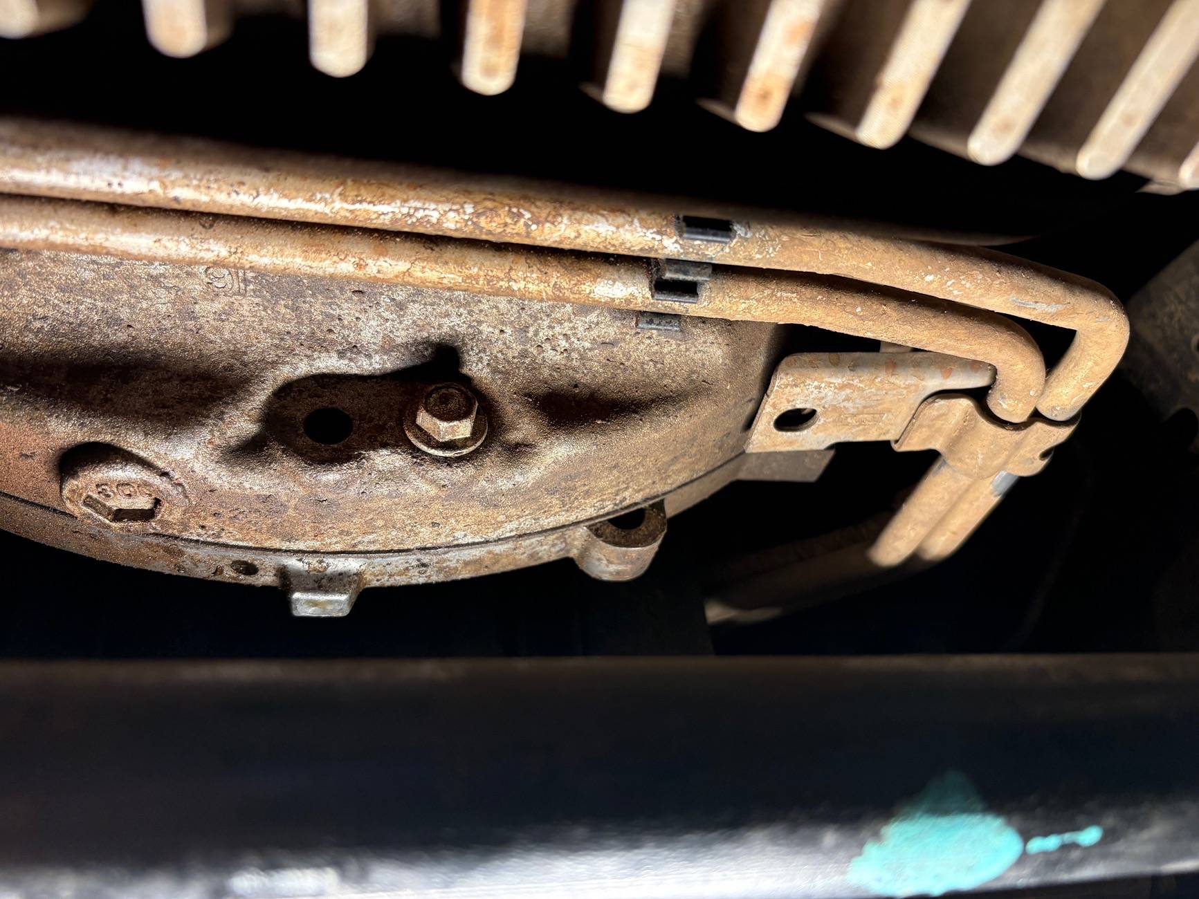 Ford Bronco Bolt spec? Tranny line bracket IMG_1082