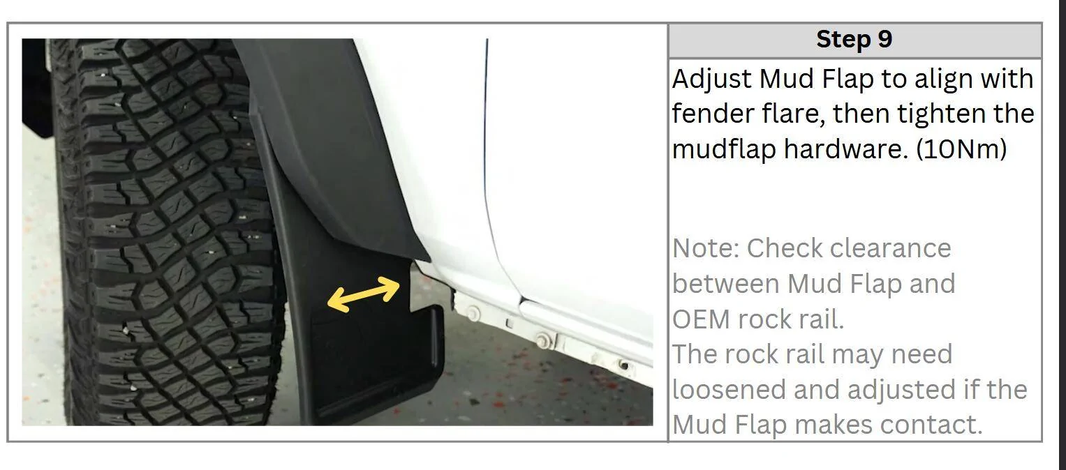 Ford Bronco Trail Shield Adjustable Width Mud Flaps Now Available (IAG Performance) 1747708376054-er