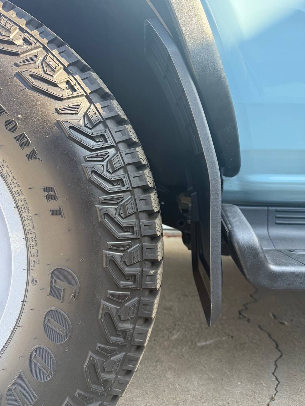 Ford Bronco 2025 Bronco Heritage 4 door mud flaps IMG_6406