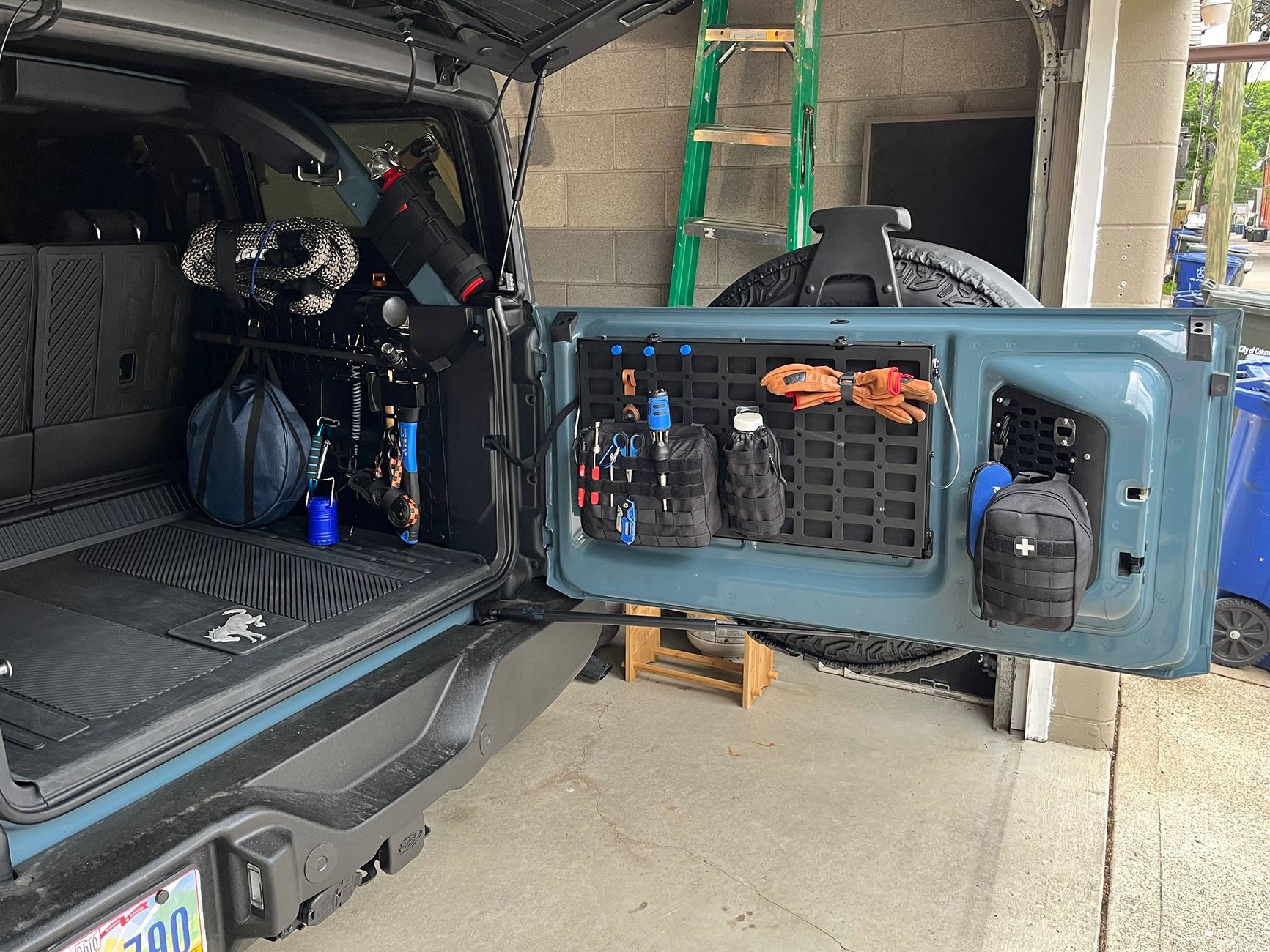 Ford Bronco Molle Panels - Rear Cargo Area IMG_3545