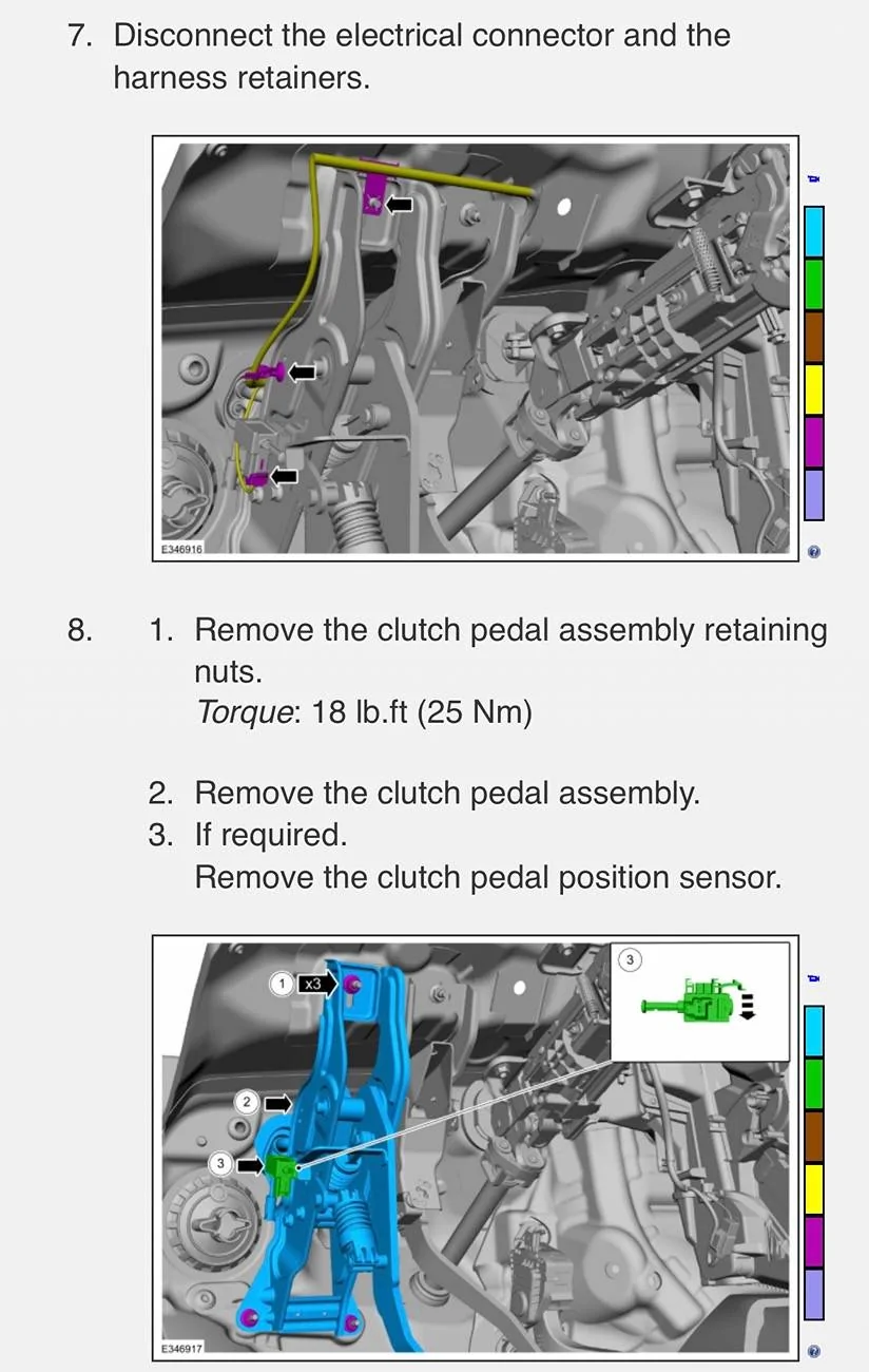 Ford Bronco Switch by clutch pedal hanging loose IMG_7710