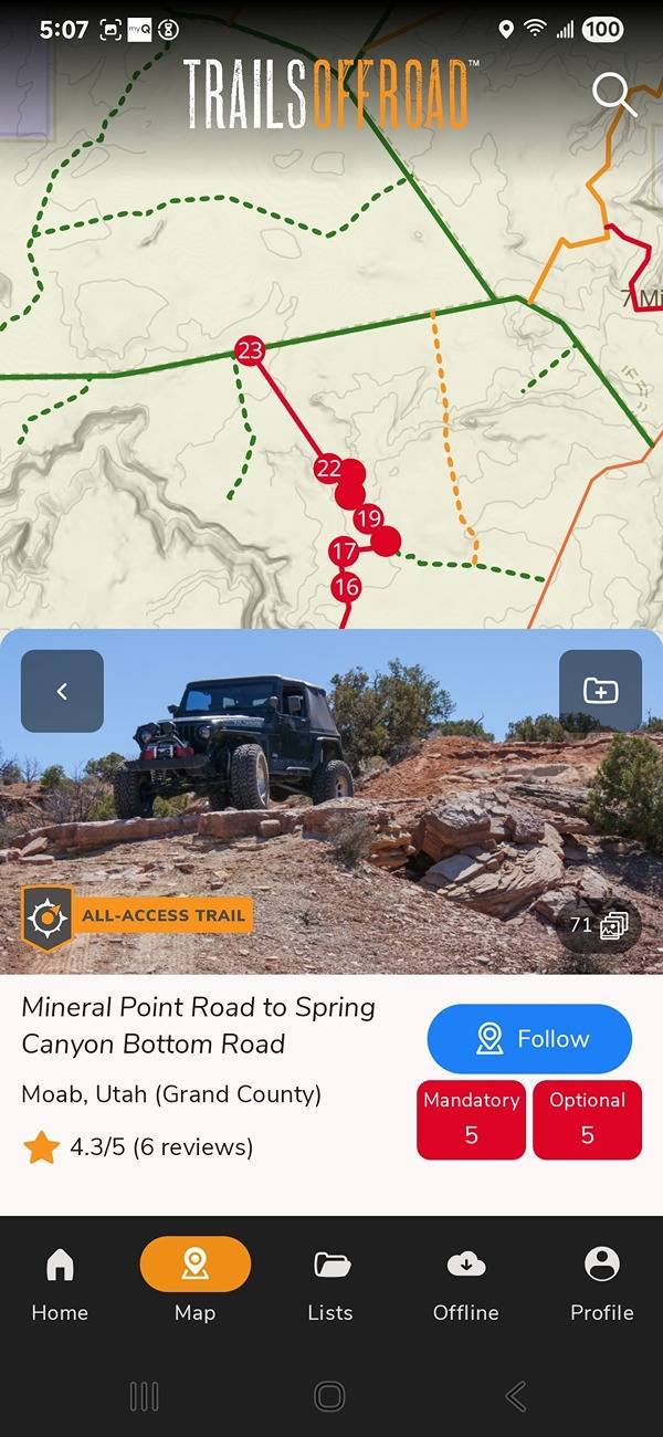 Ford Bronco How to post locations. Screenshot_20250601_170718_TrailsOffroad