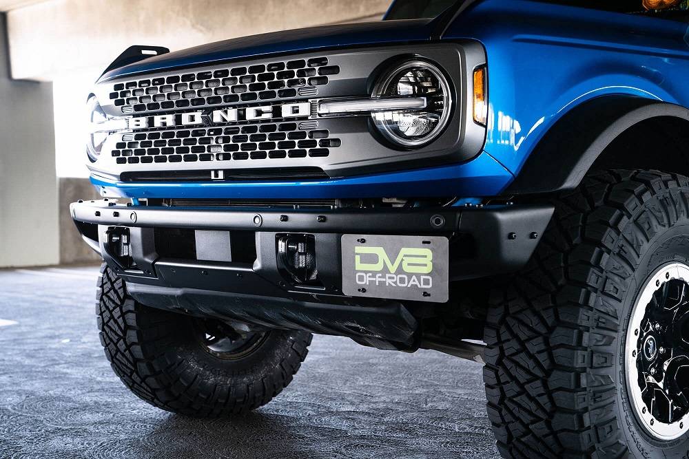 Ford Bronco DV8 Offset License Plate Bracket for Modular Bumper - $20 dv8 stock photo