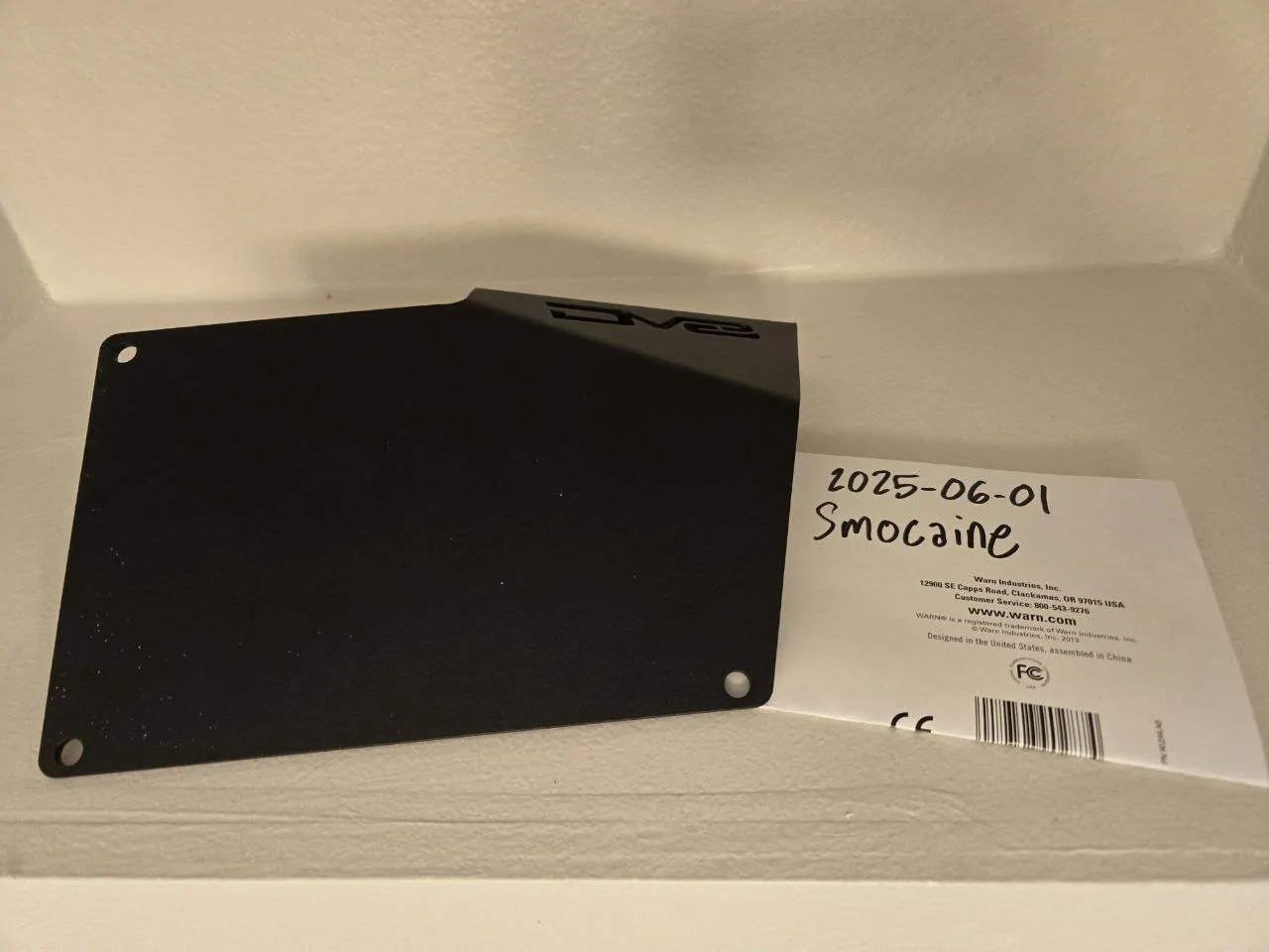 Ford Bronco DV8 Offset License Plate Bracket for Modular Bumper - $20 photo_2025-06-01_19-27-48