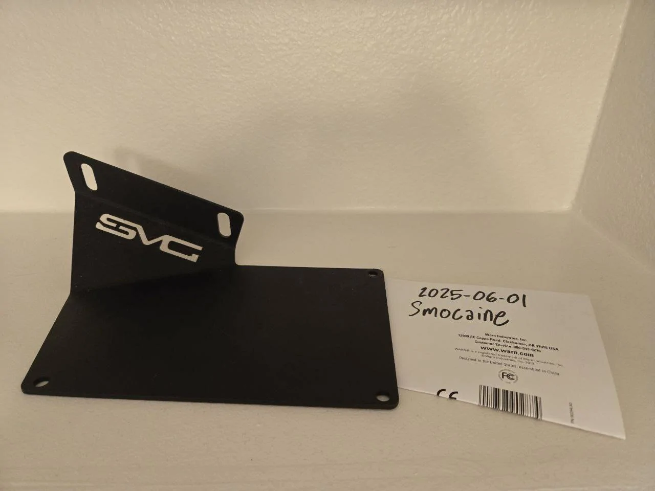 Ford Bronco DV8 Offset License Plate Bracket for Modular Bumper - $20 photo_2025-06-01_19-27-46