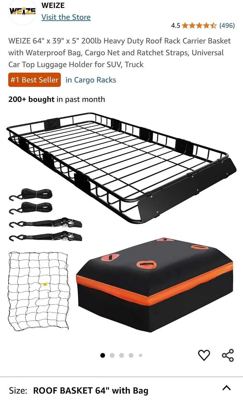Ford Bronco Roof Cargo basket ? Screenshot_20250602_121204_Amazon Shopping