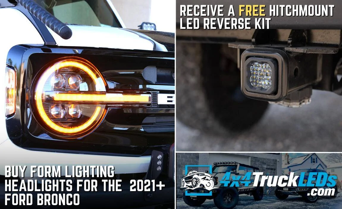 Ford Bronco FREE Diode Dynamics HitchMount LED Reverse Kit Free Hitchmount