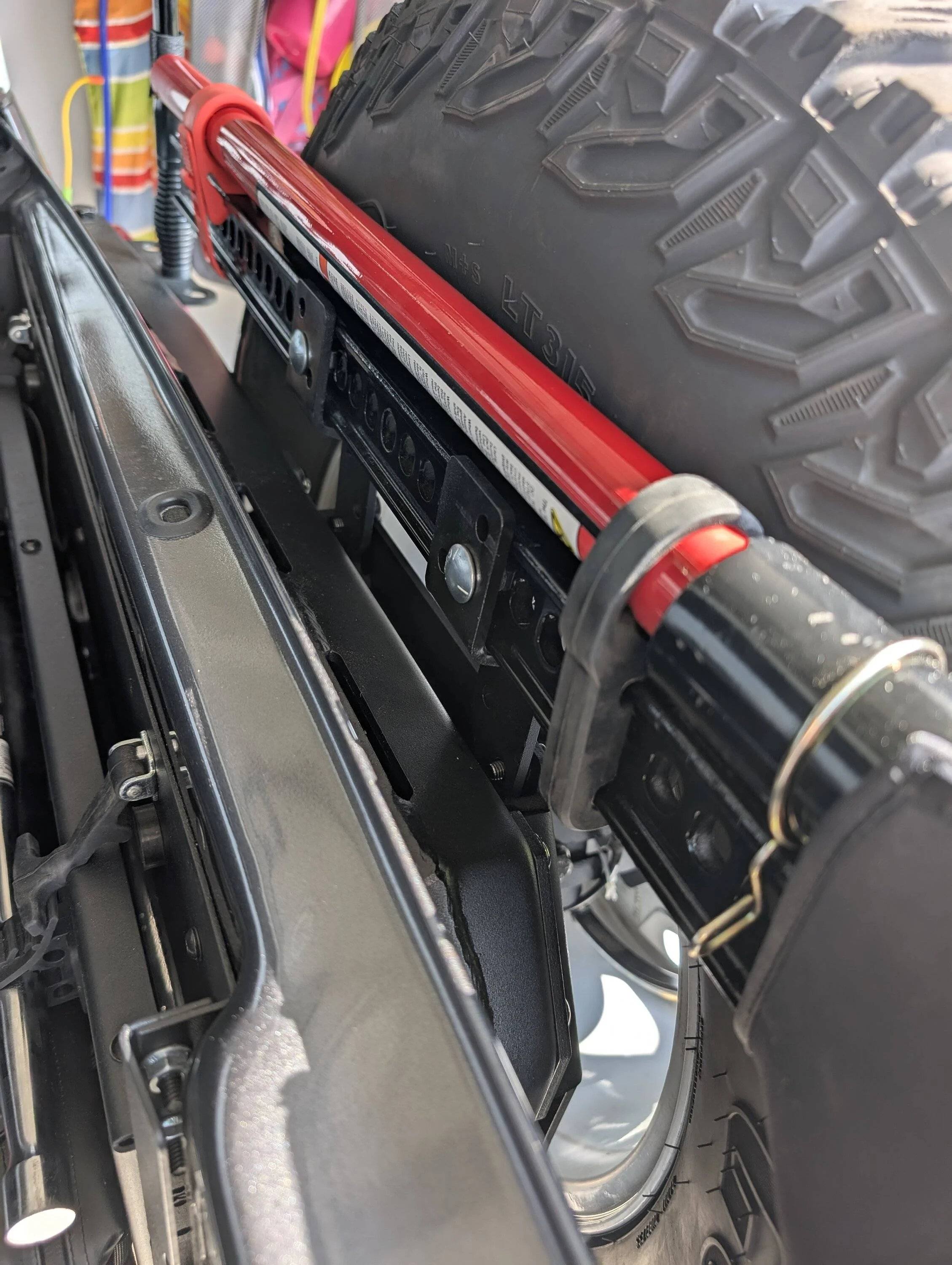 Ford Bronco Custom HI-LIFT mount with TOR tailgate (WIP) PXL_20250602_200225545