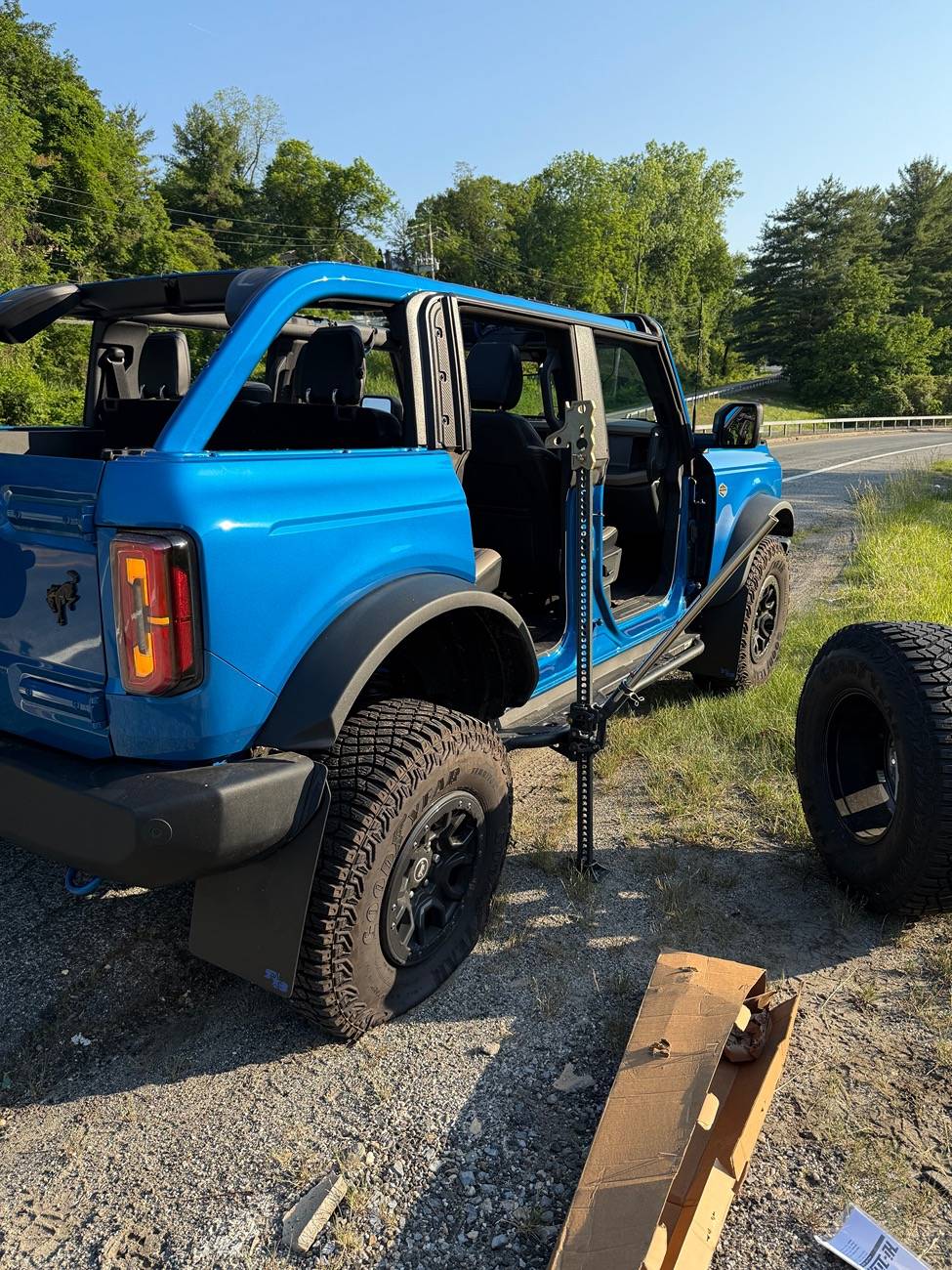 Ford Bronco I think I just set a record with Hi-Lift Jack IMG_5905