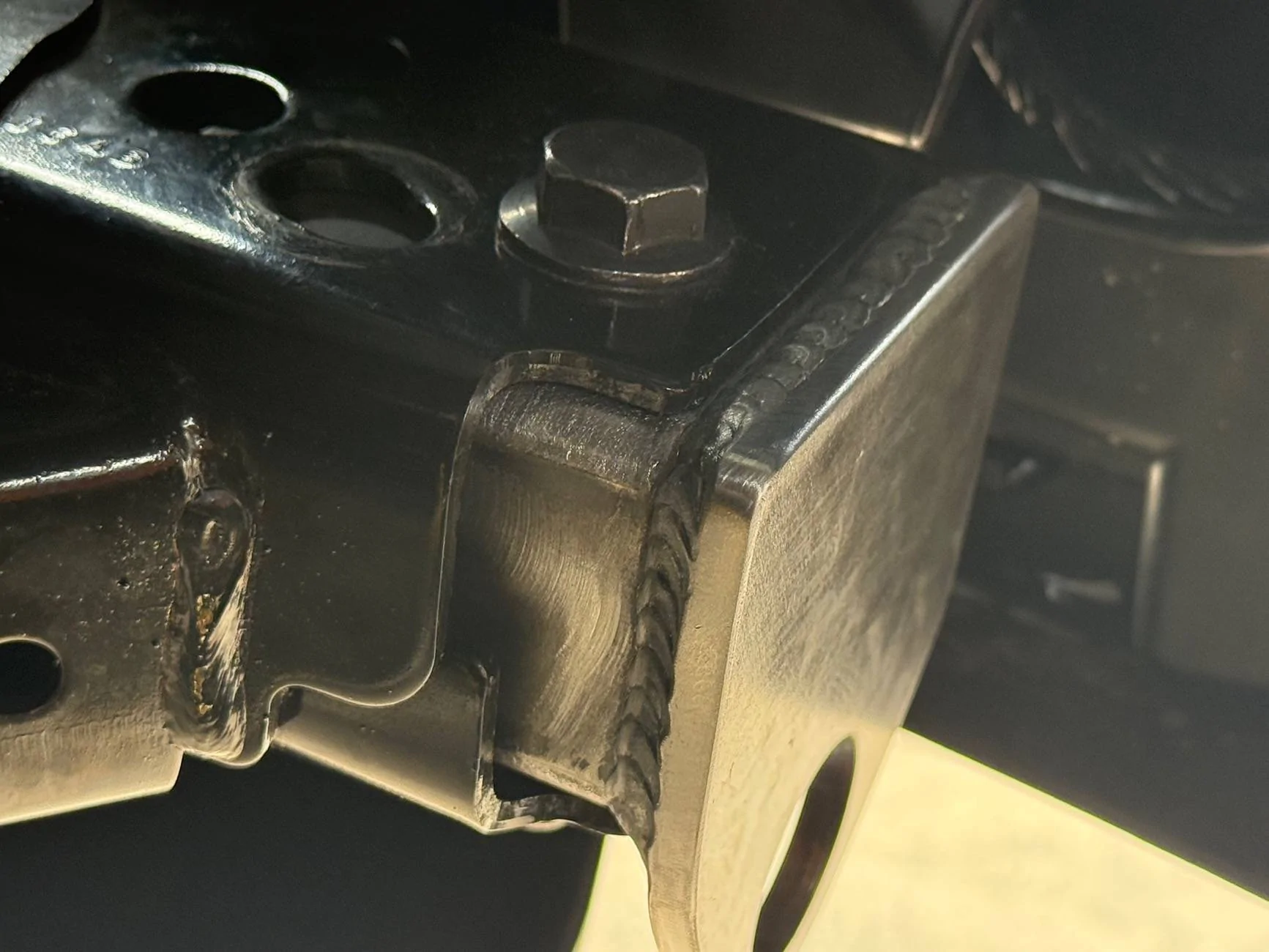 Ford Bronco Flat tow cable attachment. IMG_6465