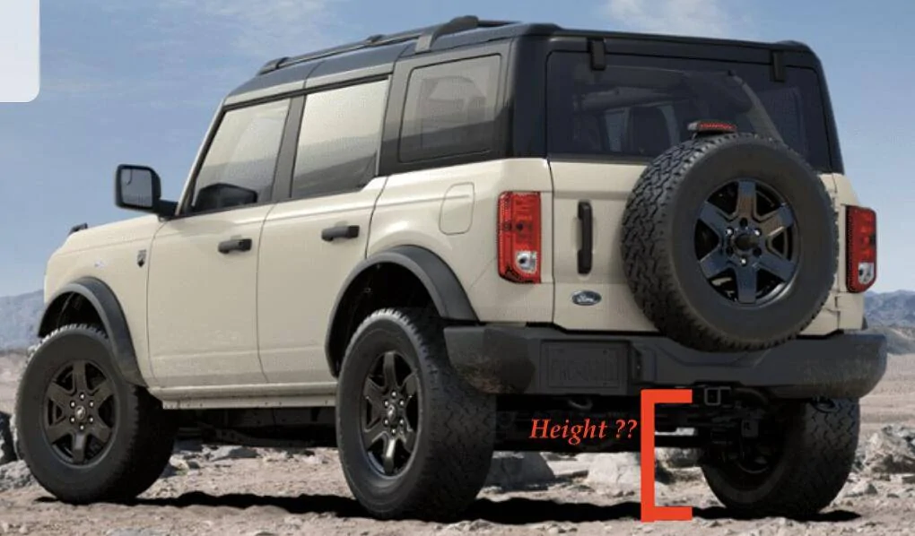 Ford Bronco 2025 Big Bend, Non-Sasquatch Hitch Height?  Tips for towing a light trailer? Screenshot 2025-06-06 at 9.49.12 AM