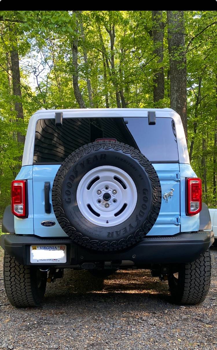 Ford Bronco RokBlokz rear flaps installation. IMG_1666