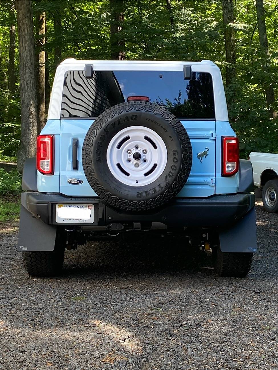 Ford Bronco RokBlokz rear flaps installation. IMG_2109