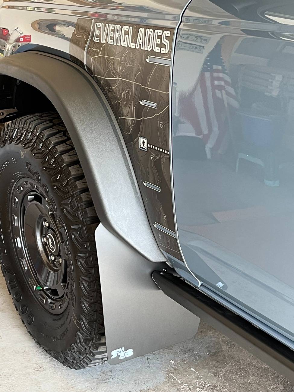 Ford Bronco RokBlokz rear flaps installation. IMG_4443