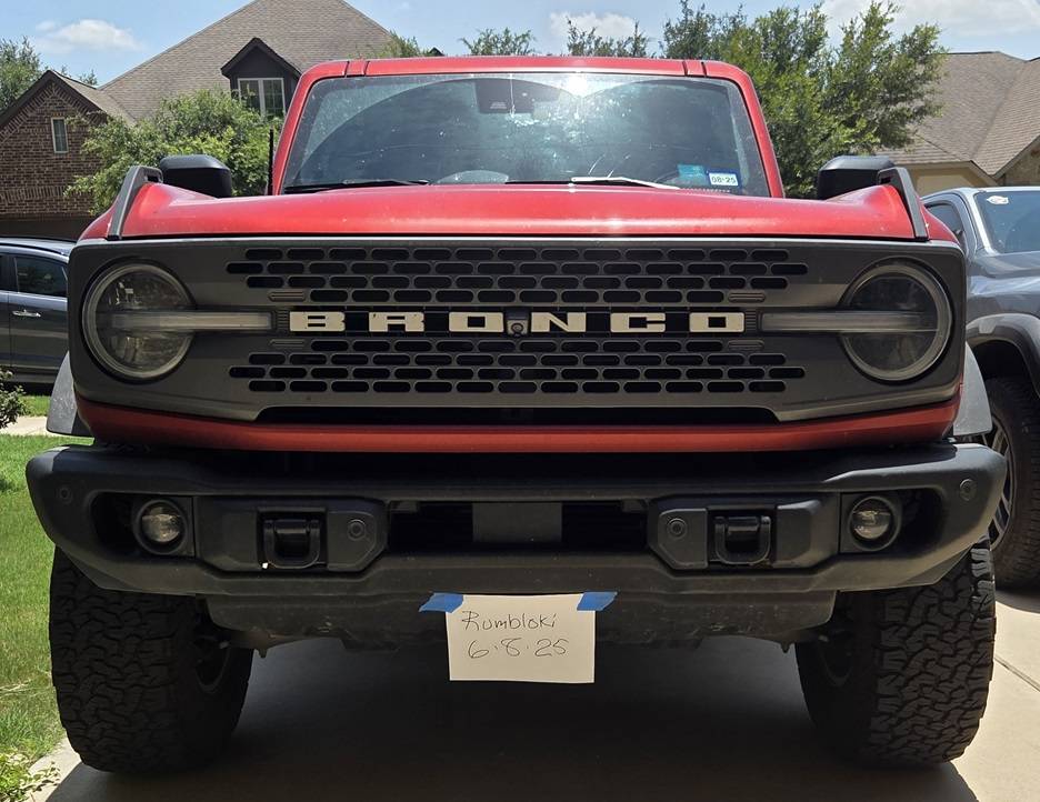 Ford Bronco Sold-Steel Capable Bumper with Fogs 20250608_141156