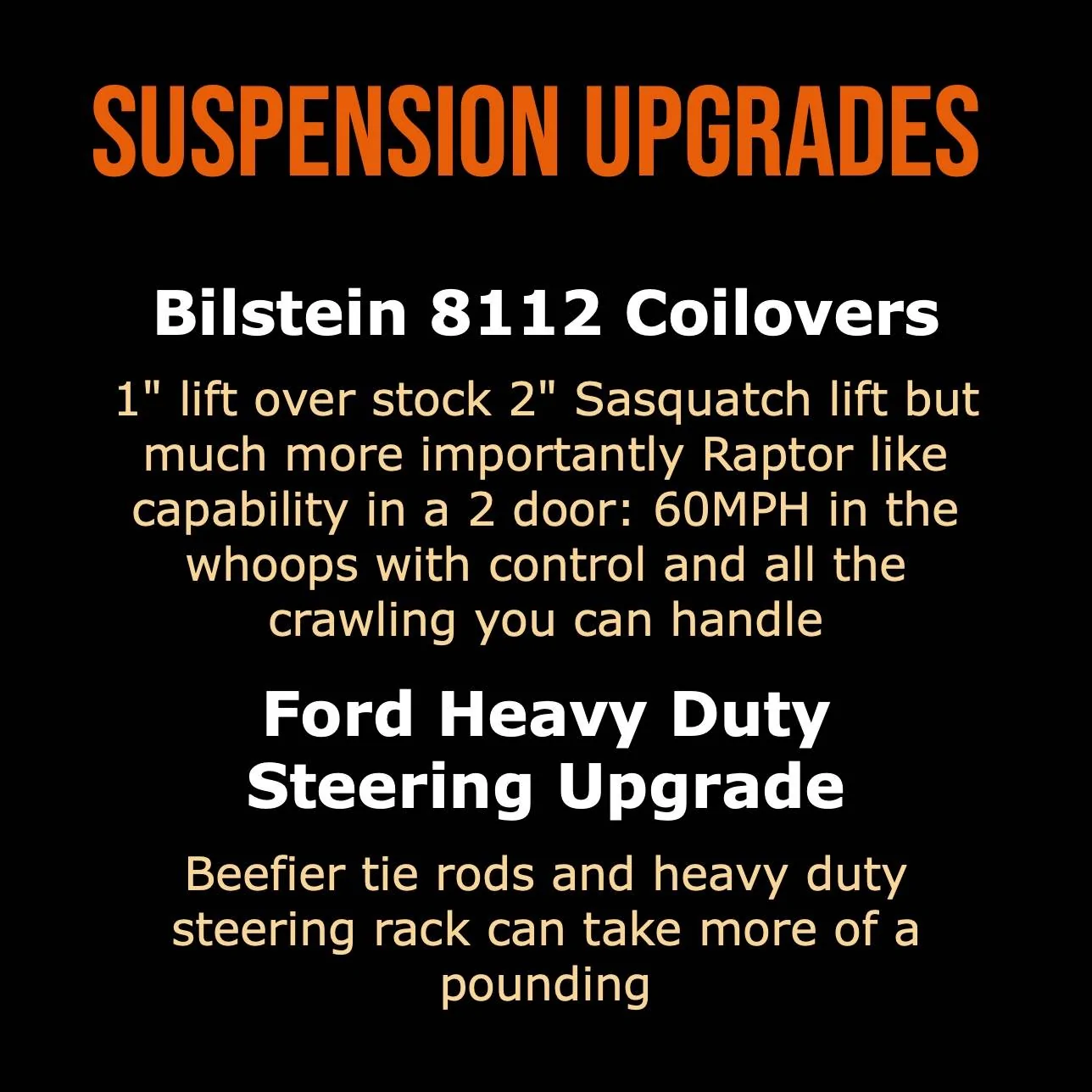 Ford Bronco Ford Bronco 2DR "Trail Brawler" Edition Build-Suspension-2