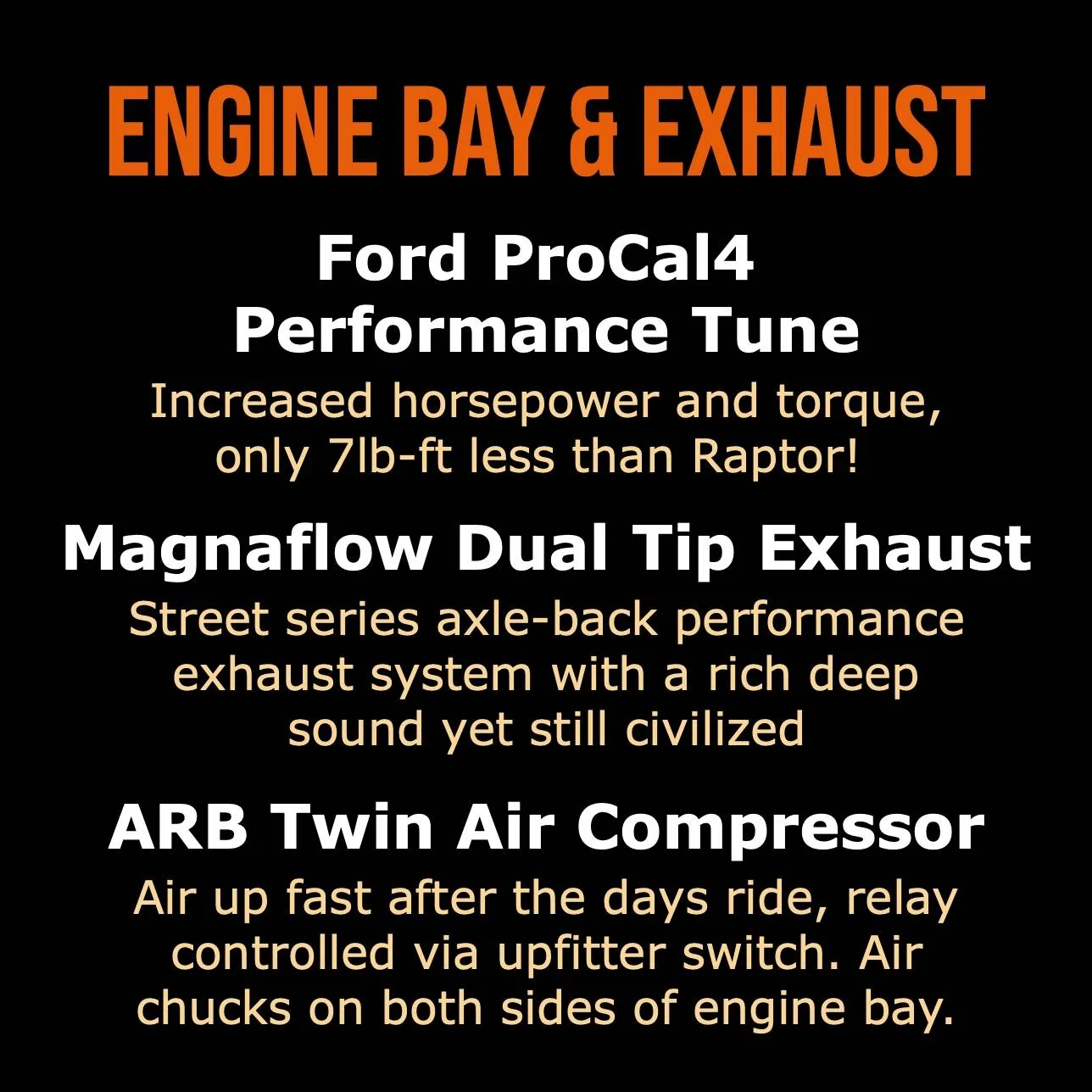 Ford Bronco Ford Bronco 2DR "Trail Brawler" Edition Build-EngineExhaust
