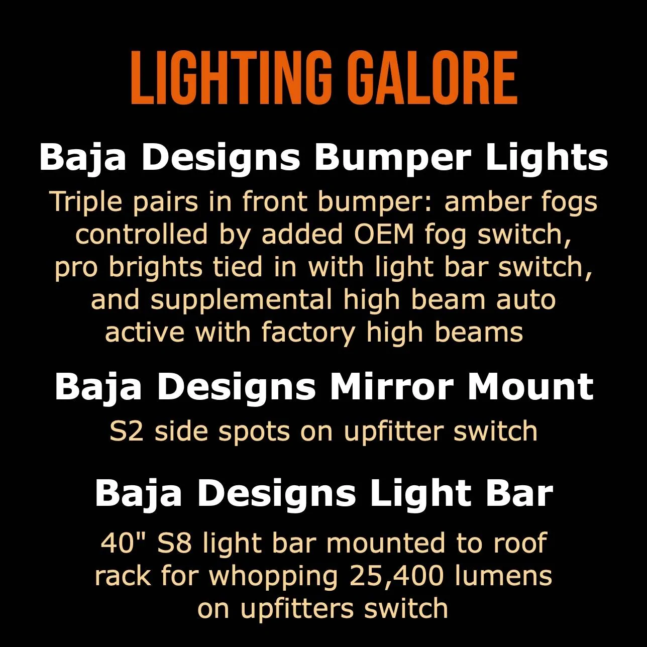 Ford Bronco Ford Bronco 2DR "Trail Brawler" Edition Build-Lighting-2