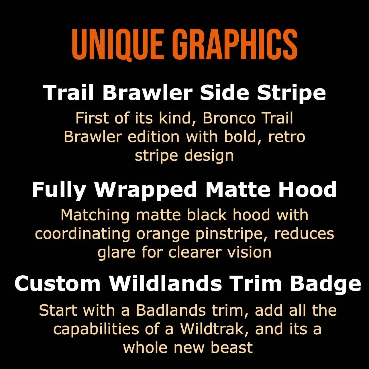 Ford Bronco Ford Bronco 2DR "Trail Brawler" Edition Build-Graphics