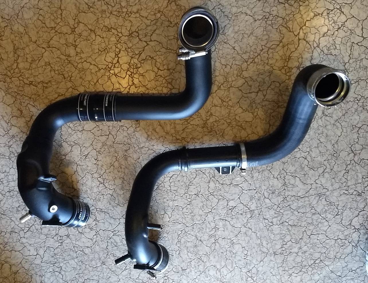 Ford Bronco Charge Pipe + Intercooler Mods mishi_stock_pipes3