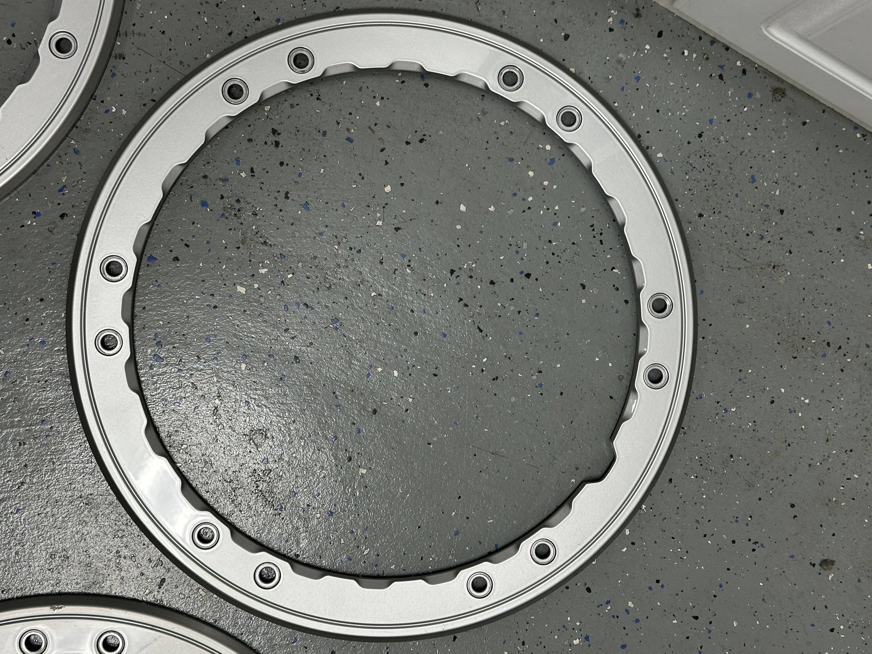 Ford Bronco Bronco 17” Silver replacement Beadlock capable Rings SOLD IMG_8573