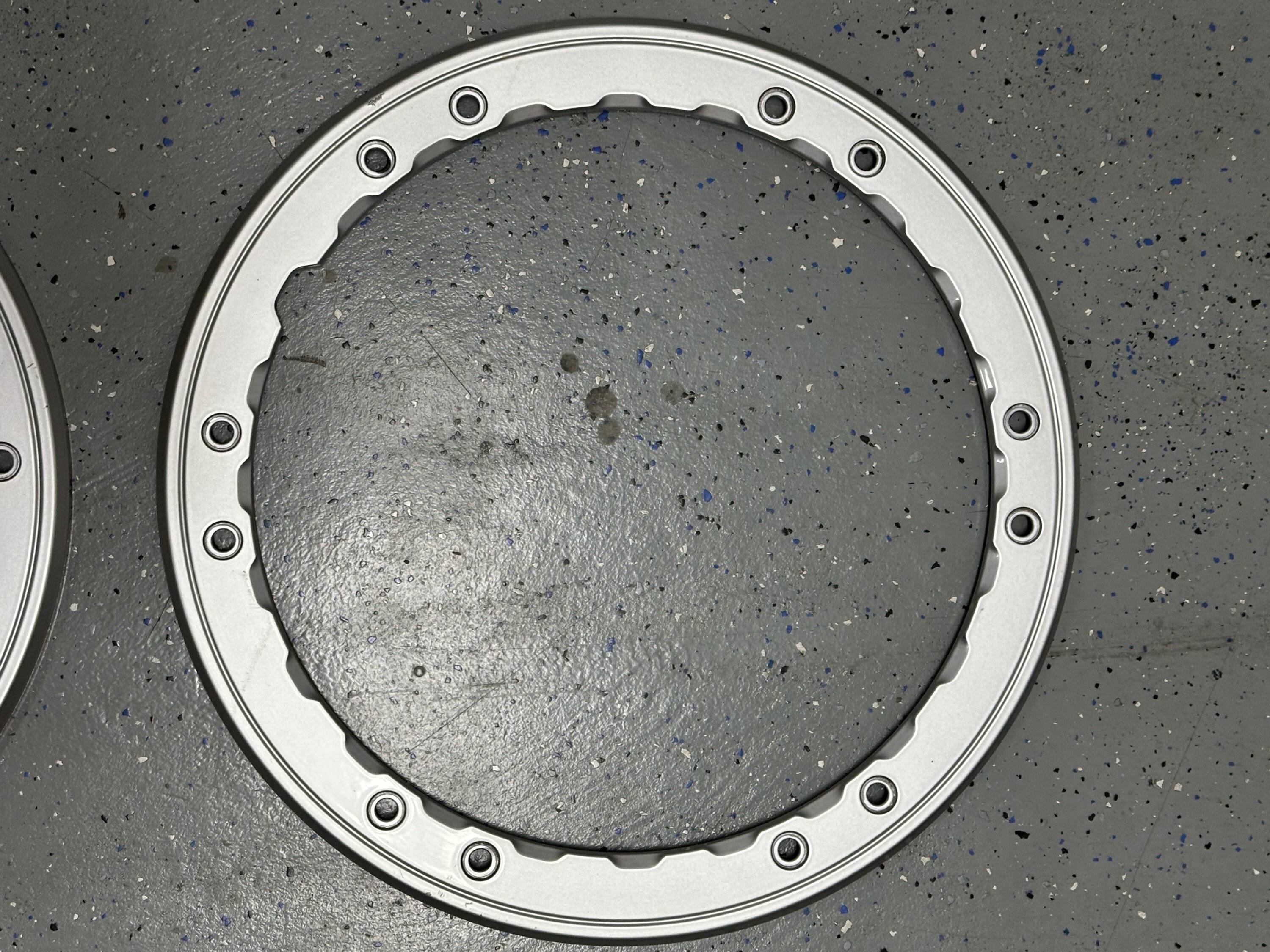 Ford Bronco Bronco 17” Silver replacement Beadlock capable Rings SOLD IMG_8572