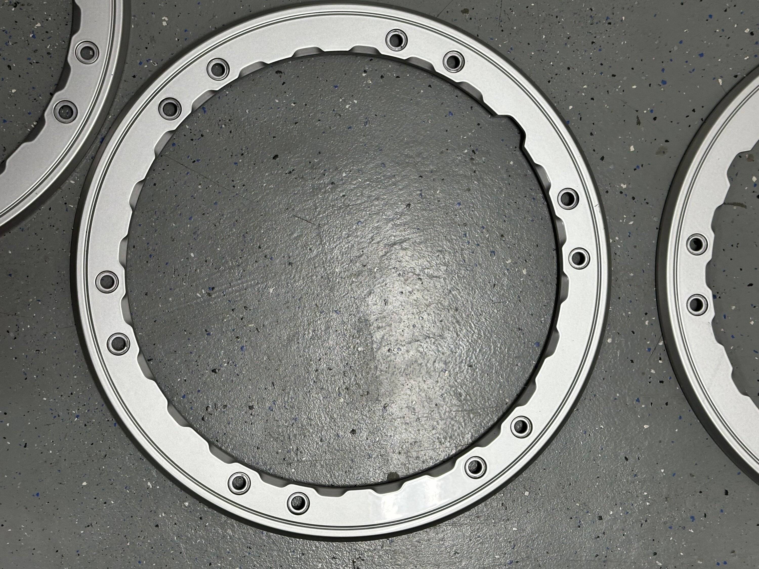 Ford Bronco Bronco 17” Silver replacement Beadlock capable Rings SOLD IMG_8571