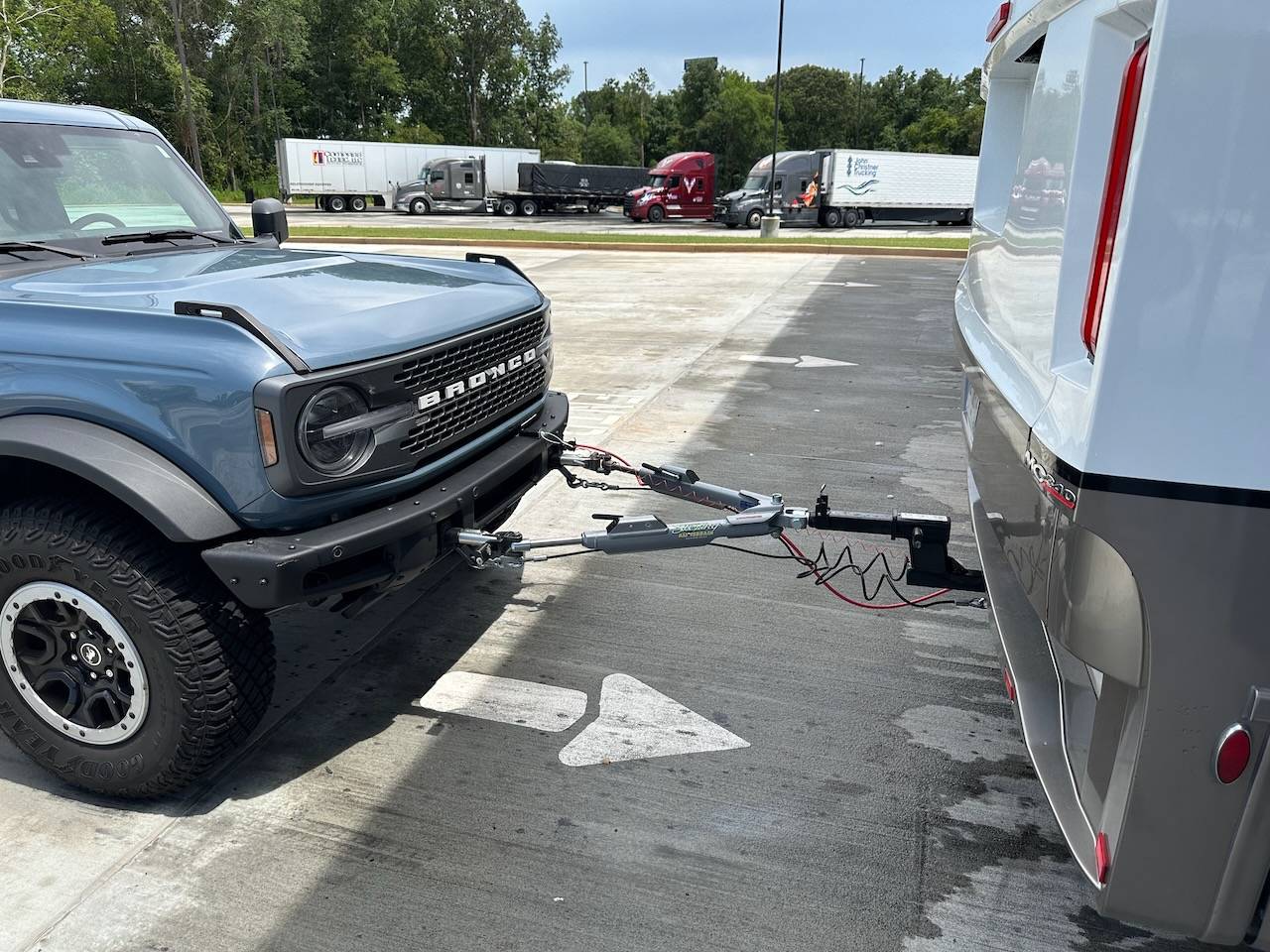 Ford Bronco First tow today. No problems. IMG_2366
