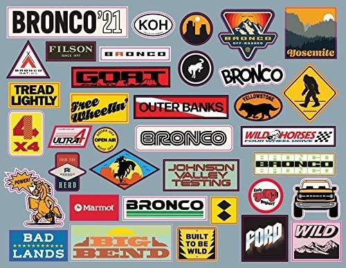 Ford Bronco Santa left some swag !! Stickers