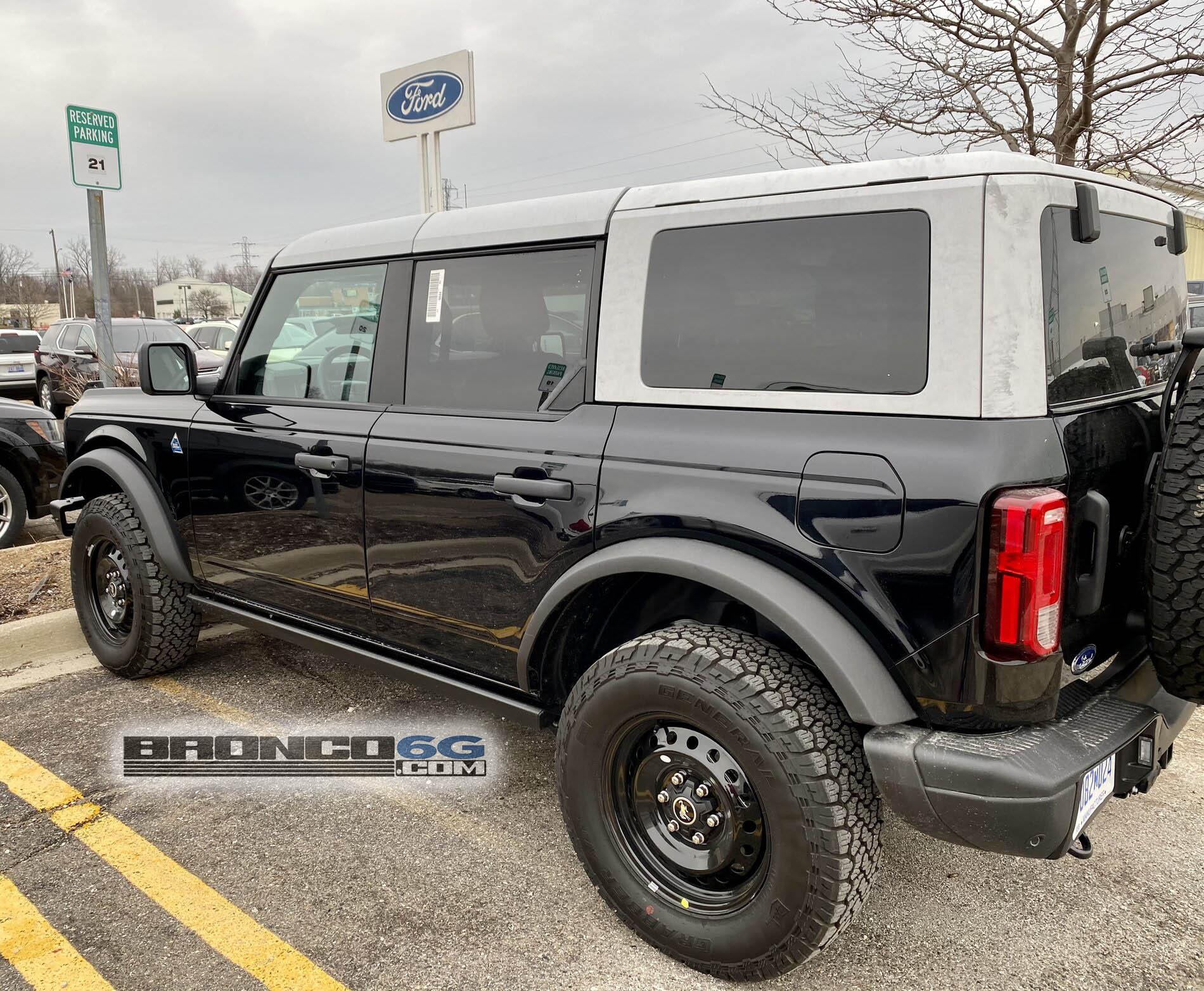 Ford Bronco Ultimate Black Diamond Non-Sasquatch pics thread Black Diamond Bronco with steel wheels 3