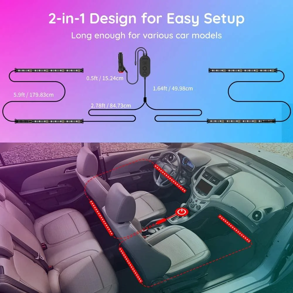 Ford Bronco Ambient footwell lighting AMbient Lighting 2