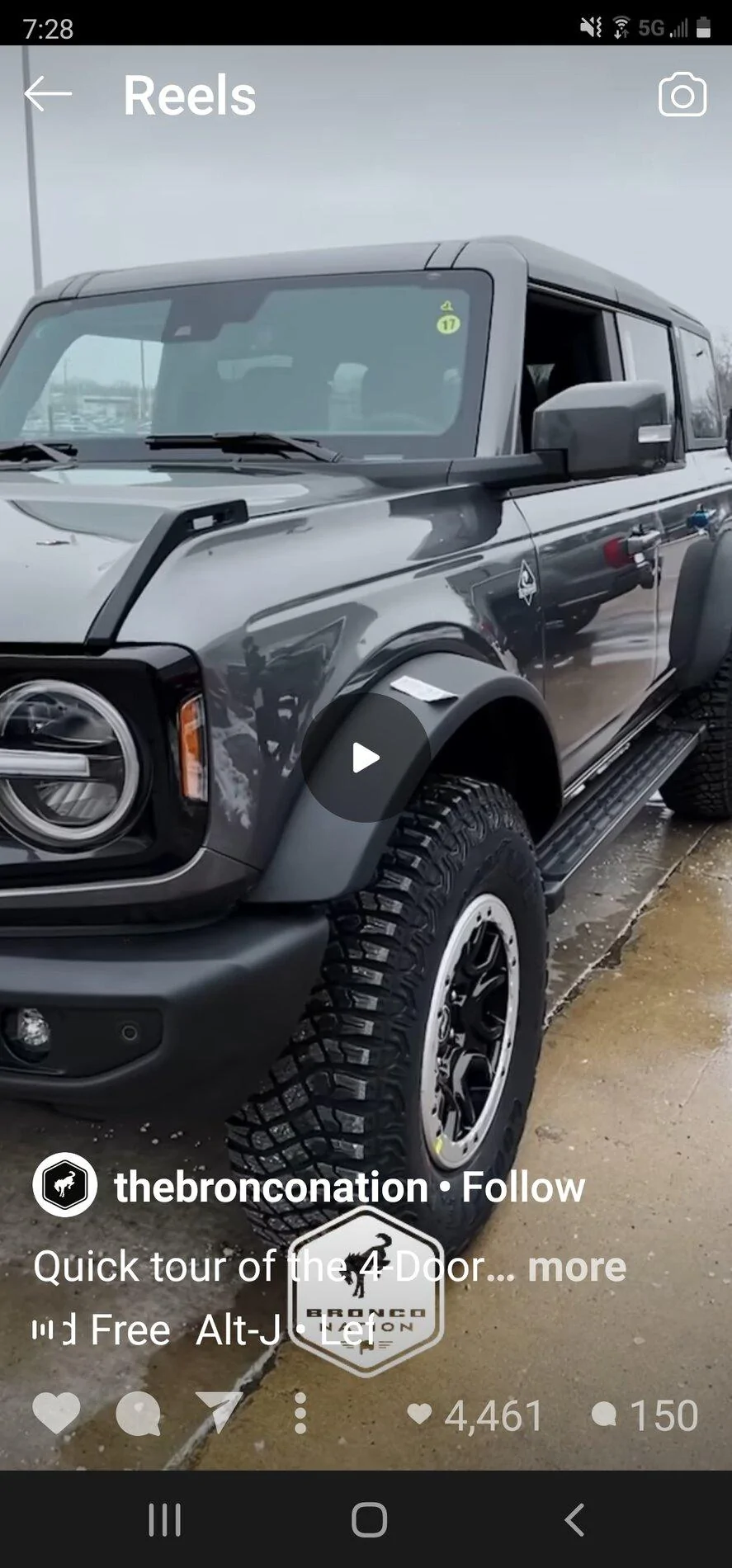 Ford Bronco Carbonized Gray Explorer at Serramonte Ford Screenshot_20201224-192810_Instagram