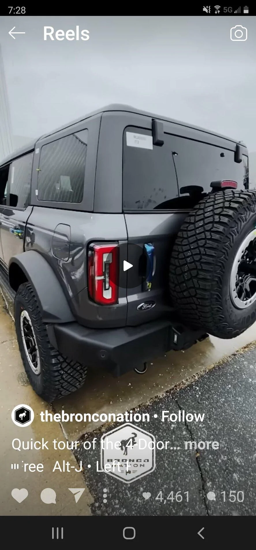 Ford Bronco Carbonized Gray Explorer at Serramonte Ford Screenshot_20201224-192830_Instagram