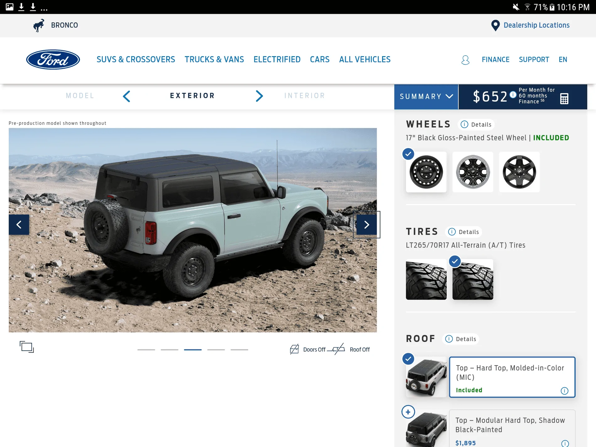 Ford Bronco Color Choices Screenshot_20201227-221650