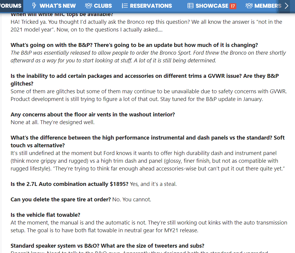 Ford Bronco Random Thoughts on B&P Screenshot (2)