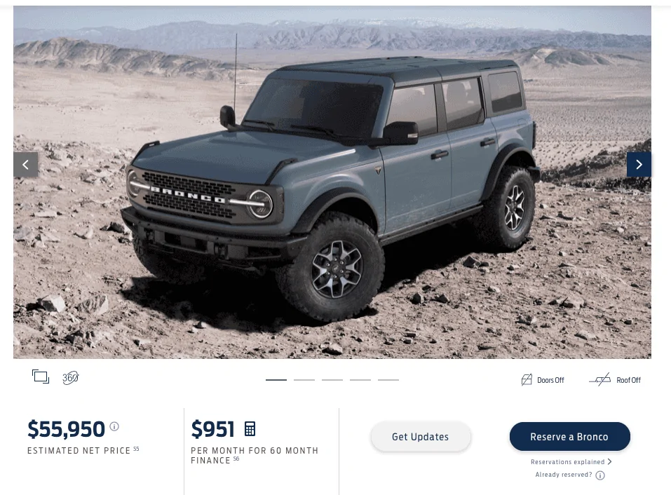 Ford Bronco Defender 90 vs Bronco 2 door Screen Shot 2020-12-29 at 16.10.27