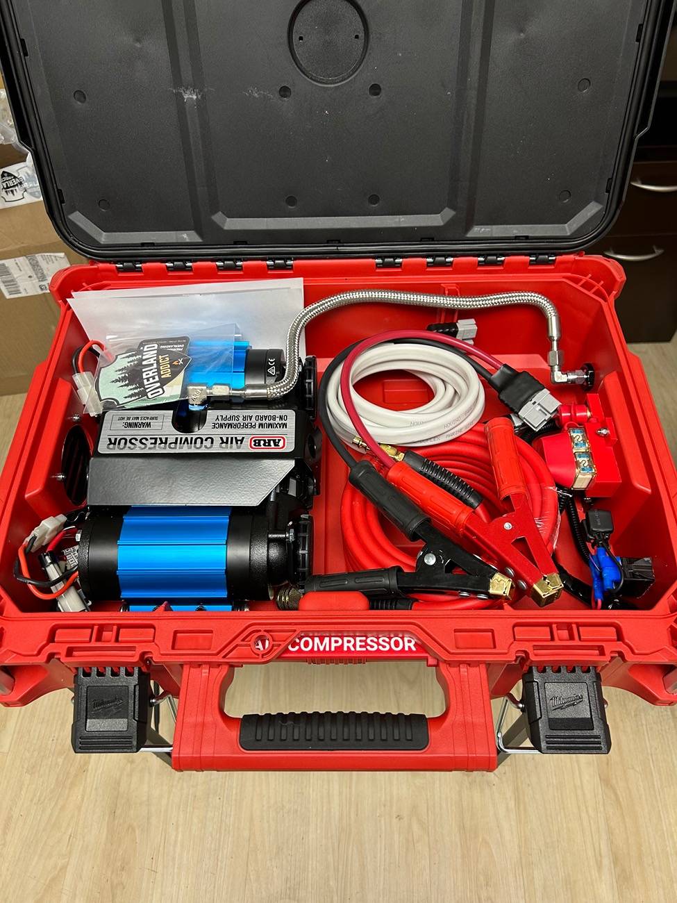 Ford Bronco Portable ARB Air Compressor solution in Milwaukee Packout IMG_2249