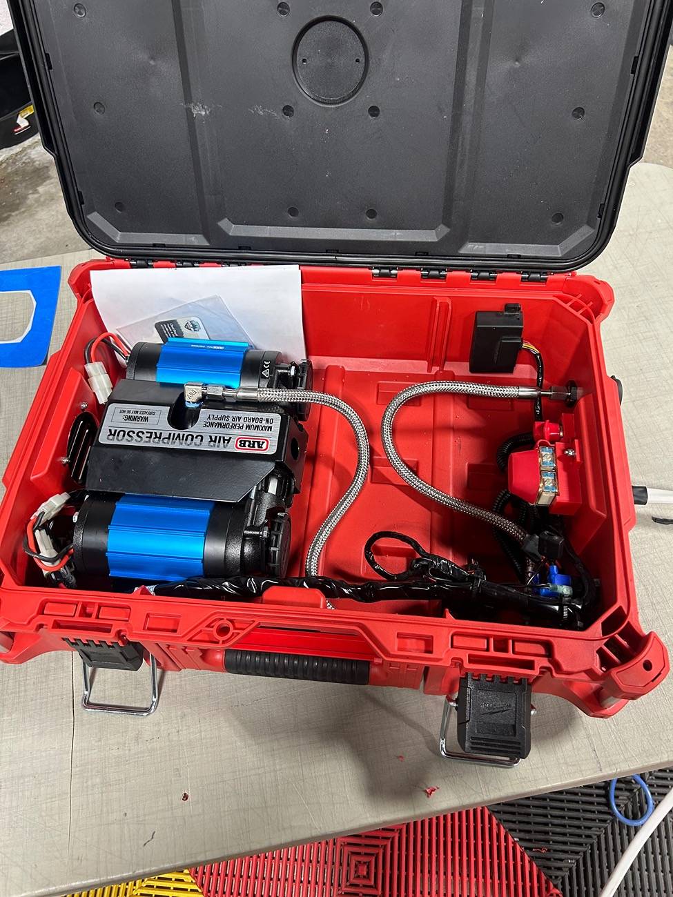 Ford Bronco Portable ARB Air Compressor solution in Milwaukee Packout IMG_2856