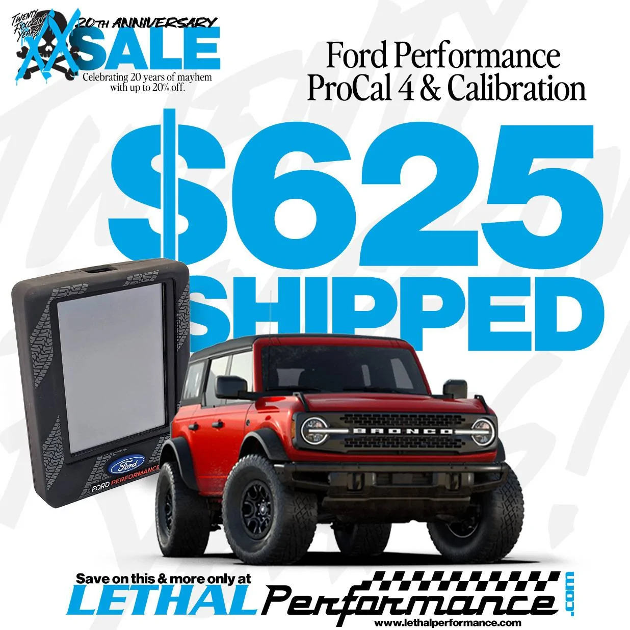 Ford Bronco Ford ProCal $625 SHIPPED! procal 20th ann. braptor