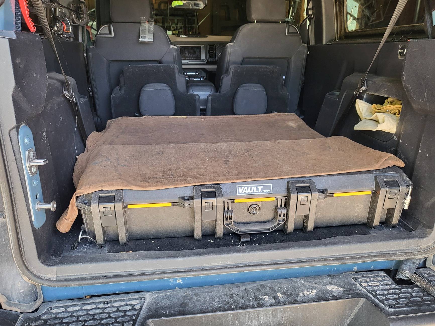 Ford Bronco Interior storage options for 2 door 20250617_113058