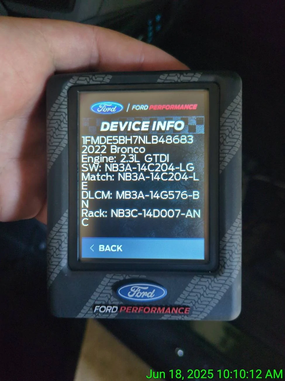 Ford Bronco AWD Module Reprogramming issues and M190 to M210 swap information TimePhoto_20250618_101012