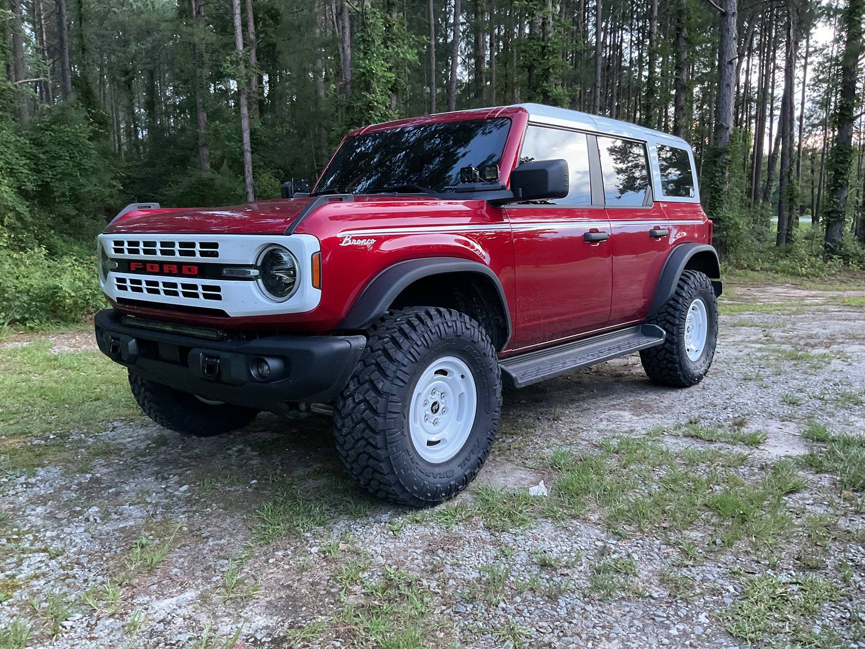 Ford Bronco No more lame Goodyears!  Nitto Trail Grappler tires installed IMG_0531