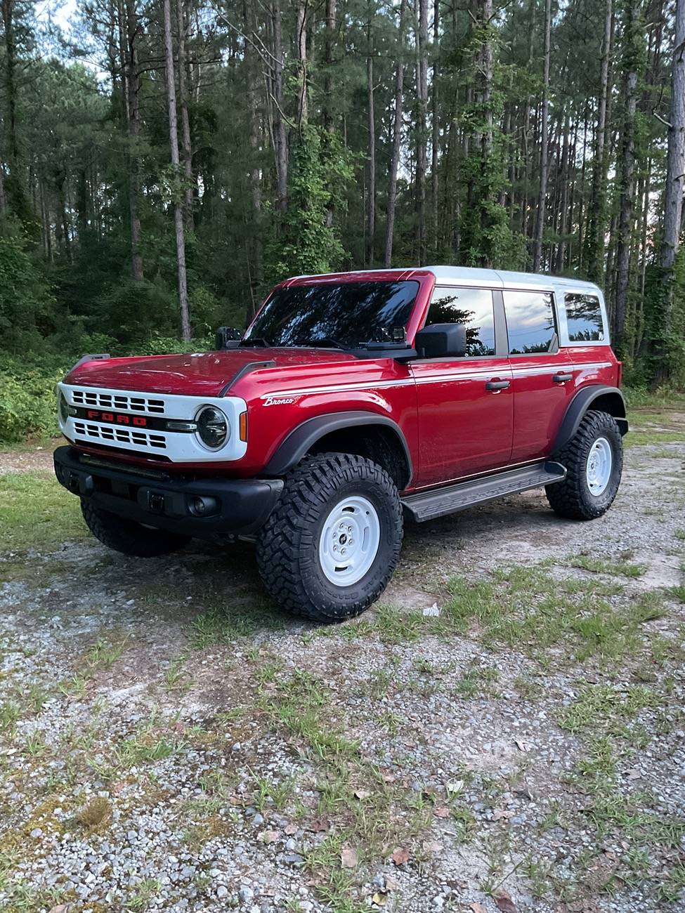 Ford Bronco No more lame Goodyears!  Nitto Trail Grappler tires installed IMG_0529