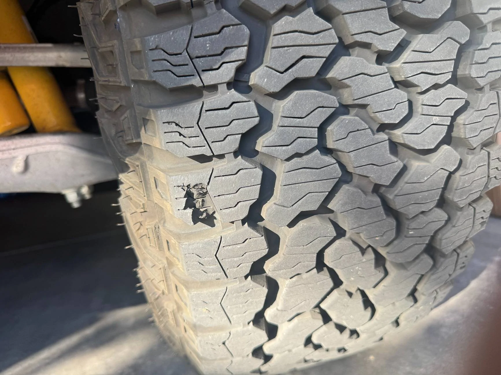 Ford Bronco No more lame Goodyears!  Nitto Trail Grappler tires installed IMG_2851