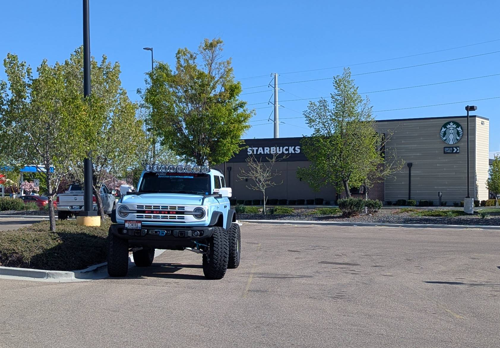 Ford Bronco Trail Militia is going there: 74Weld vs Werewolf Portals obligatory starbucks pose