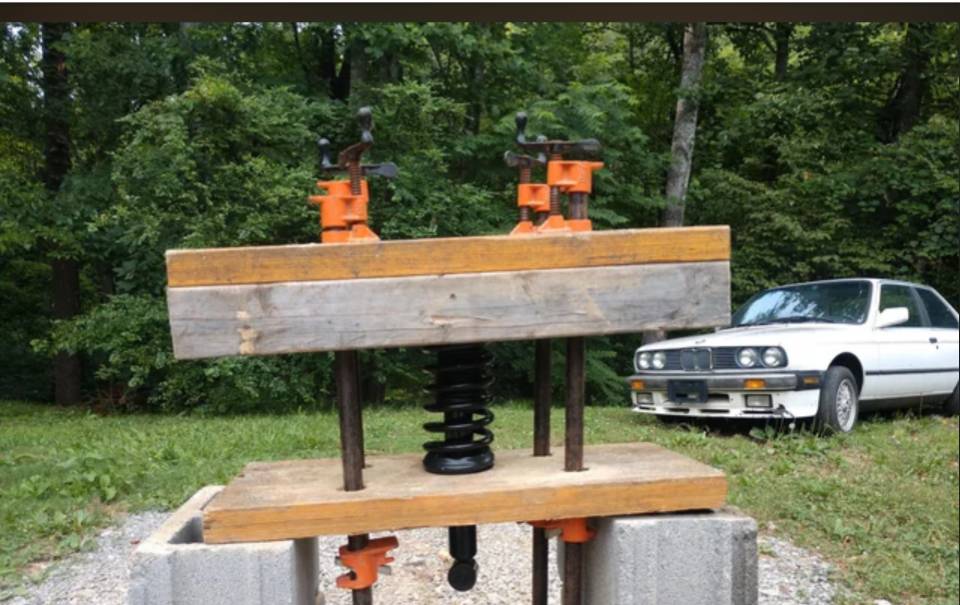 Ford Bronco Update - Harbor Freight spring compressor IMG_1241